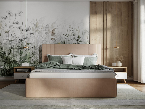 Кровать 90х200 Liberty - Аккуратная мягкая кровать в обивке из мебельной ткани